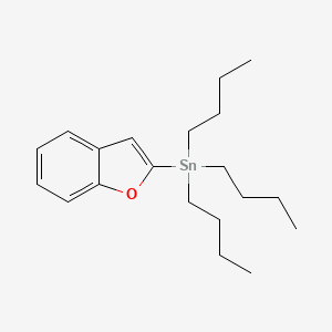 2-Tributylstannylbenzo[b]furan structure, CAS 148961-81-3