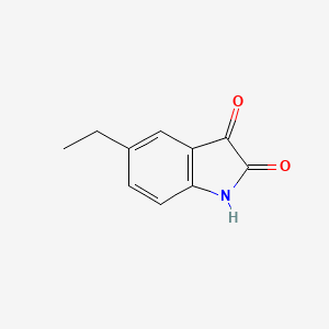 5-Ethyl-1H-indole-2,3-dione structure, CAS 96202-56-1