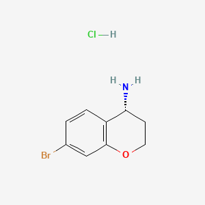 (R)-7-Bromochroman-4-amine hydrochloride structure, CAS 1810074-70-4