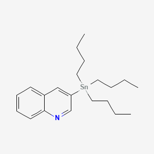 3-(tributylstannyl)quinoline structure, CAS 166114-72-3