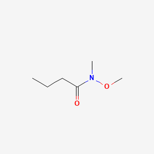 N-Methoxy-N-methylbutanamide structure, CAS 109480-78-6