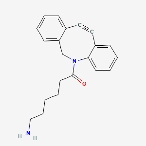 N-(6-aminocaproyl)azadibenzocyclooctyne structure, CAS 1255942-05-2
