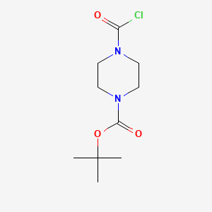 4-CHLOROCARBONYL-PIPERAZINE-1-CARBOXYLIC ACID TERT-BUTYL ESTER structure, CAS 59878-28-3