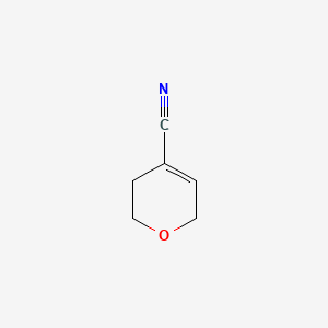 3,6-Dihydro-2H-pyran-4-carbonitrile structure, CAS 105772-13-2