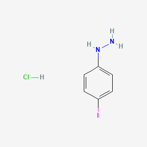 (4-Iodophenyl)hydrazine hydrochloride structure, CAS 62830-55-1