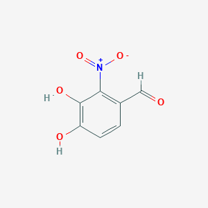 3,4-DIHYDROXY-2-NITROBENZALDEHYDE structure, CAS 50545-37-4
