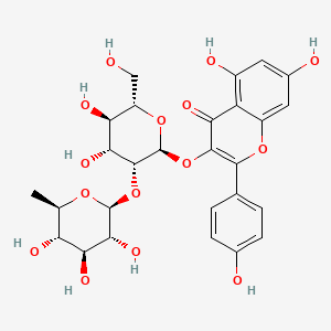 KAEMPFEROL-3-O-GLUCORHAMNOSIDE structure, CAS 40437-72-7