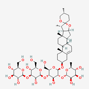 glucopyranosyl-(1-3)-deltonin structure, CAS 91653-50-8