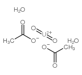 Uranyl acetate·2H2O structure, CAS 6159-44-0