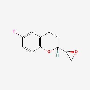 (2R,2’R)-6-Fluoro-2-(2’-oxiranyl)chromane structure, CAS 197706-50-6