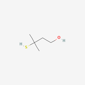 3-MERCAPTO-3-METHYLBUTANOL structure, CAS 34300-94-2