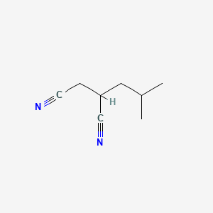 2-(2-methylpropyl)butanedinitrile structure, CAS 61312-86-5