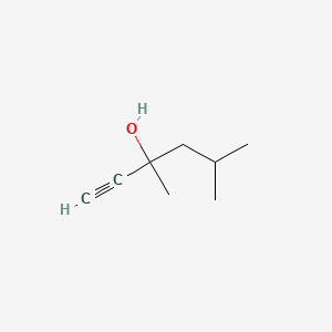 1-Hexyn-3-ol, 3,5-dimethyl- structure, CAS 107-54-0