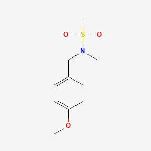 N-(4-Methoxybenzyl)-N-MethylMethanesulfonaMide structure, CAS 34825-81-5