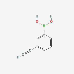 (3-Ethynylphenyl)-boronic acid structure, CAS 1189127-05-6