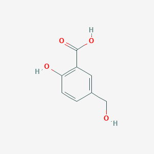 2-HYDROXY-5-(HYDROXYMETHYL)BENZOIC ACID structure, CAS 7437-20-9