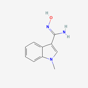 N'-hydroxy-1-methyl-1H-indole-3-carboxamidine structure, CAS 125818-00-0
