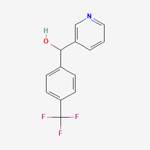 (4-(trifluoroMethyl)phenyl)(pyridin-3-yl)Methanol structure, CAS 1340875-16-2