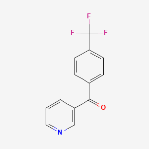 (4-(trifluoroMethyl)phenyl)(pyridin-3-yl)Methanone structure, CAS 21221-92-1
