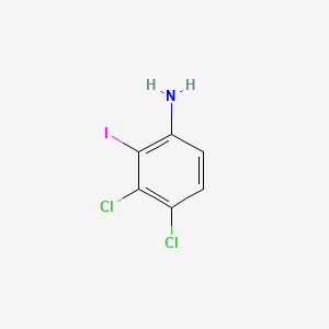 3,4-dichloro-2-iodobenzenamine structure, CAS 835595-11-4