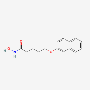 N-hydroxy-5-(naphthalen-2-yloxy)pentanaMide structure, CAS 96014-73-2