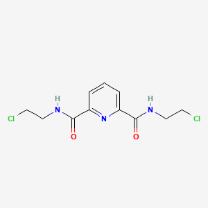 N2,N6-bis(2-chloroethyl)pyridine-2,6-dicarboxaMide structure, CAS 345617-16-5