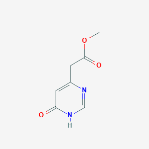 Methyl 2-(1,6-dihydro-6-oxopyriMidin-4-yl)acetate hydrochloride structure, CAS 93715-54-9