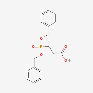 3-[BIS(PHENYLMETHOXY)PHOSPHINYL]-PR OPANOIC ACID structure, CAS 805243-04-3