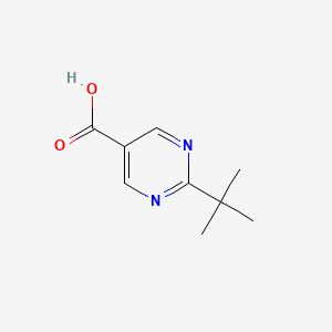 2-(tert-Butyl)pyriMidine-5-carboxylic acid structure, CAS 126230-73-7