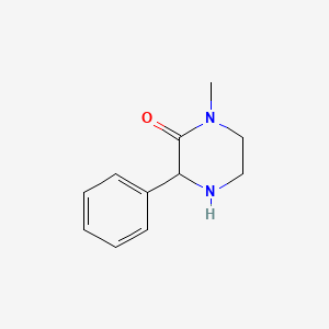 Piperazinone, 1-methyl-3-phenyl- (9CI) structure, CAS 799796-66-0