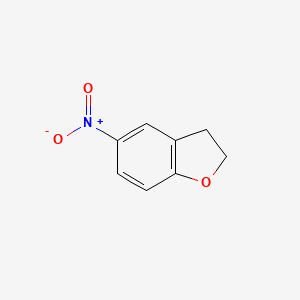 5-Nitro-2,3-dihydro-1-benzofuran structure, CAS 17403-47-3
