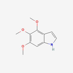 4,5,6-TRIMETHOXYINDOLE structure, CAS 30448-04-5