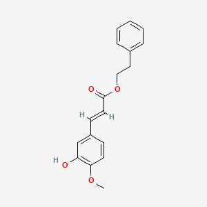 PHENYLETHYL 4-METHYLCAFFEATE structure, CAS 117292-80-5