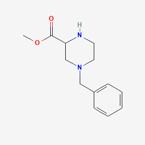 Methyl 4-benzylpiperazine-2-carboxylate structure, CAS 181955-94-2