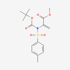 Methyl 2-(N-(tert-butoxycarbonyl)-4-MethylphenylsulfonaMido)acrylate structure, CAS 219851-87-3
