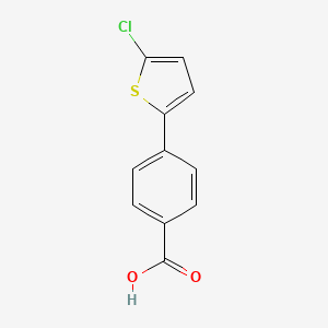 4-(5-Chlorothiophen-2-yl)benzoic acid structure, CAS 290326-23-7