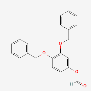 3,4-bis(benzyloxy)phenyl formate structure, CAS 189082-97-1
