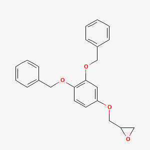 2-((3,4-bis(benzyloxy)phenoxy)methyl)oxirane structure, CAS 27688-87-5