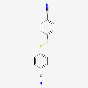 4-[(4-cyanophenyl)disulfanyl]benzonitrile structure, CAS 6339-51-1
