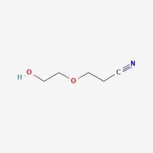 3-(2-hydroxyethoxy)propiononitrile structure, CAS 24298-26-8