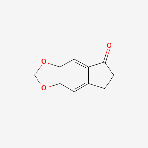 5 6-METHYLENEDIOXY-1-INDANONE 97 structure, CAS 6412-87-9