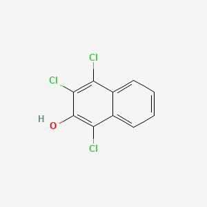 1,3,4-trichloronaphthalen-2-ol structure, CAS 56961-40-1