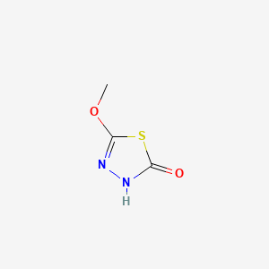 5-Methoxy-1,3,4-thiadiazol-2(3H)-one structure, CAS 17605-27-5