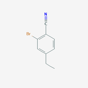 2-broMo-4-ethylbenzonitrile structure, CAS 38678-87-4