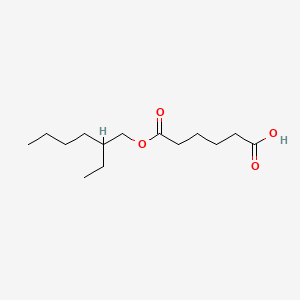 2-ethylhexyl hydrogen adipate structure, CAS 4337-65-9