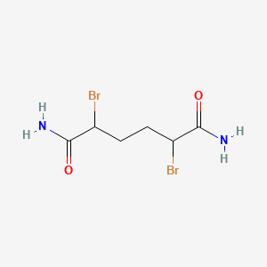 2,5-dibroMohexanediaMide structure, CAS 99584-96-0