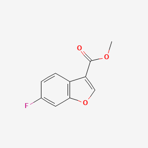 methyl 6-fluorobenzofuran-3-carboxylate structure, CAS 1103768-31-5