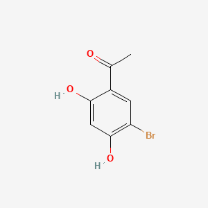 1-(5-bromo-2,4-dihydroxyphenyl)ethanone structure, CAS 60965-25-5