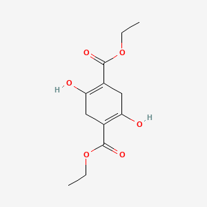 1,4-Cyclohexadiene-1,4-dicarboxylicacid, 2,5-dihydroxy-, 1,4-diethyl ester structure, CAS 16877-79-5