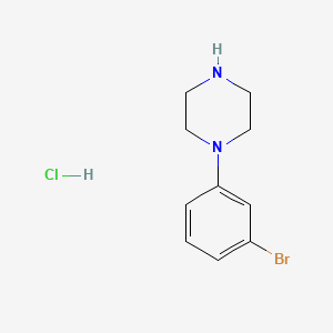 1-(3-BROMOPHENYL)PIPERAZINE HYDROCHLORIDE structure, CAS 796856-45-6